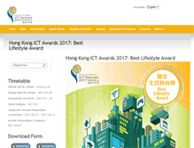 Tablet Screenshot of bestlifestyle.ictawards.hk